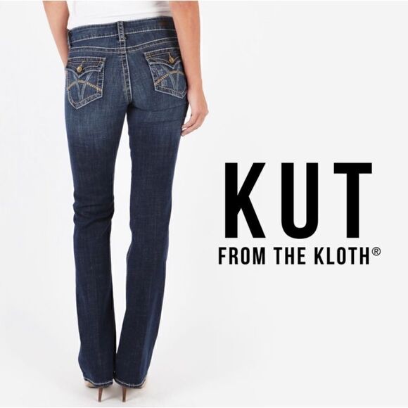 Kut from the Kloth Catherine Boyfriend Jeans with Pocket Flaps, Size 6 - Picture 1 of 16